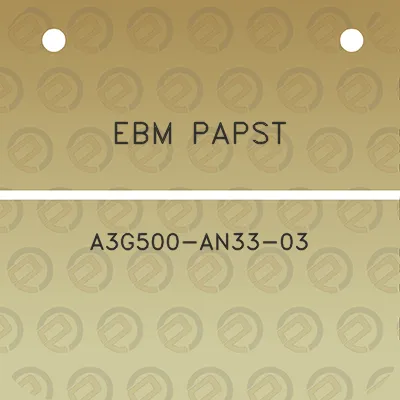 ebm-papst-a3g500-an33-03