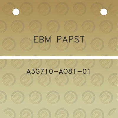 ebm-papst-a3g710-ao81-01