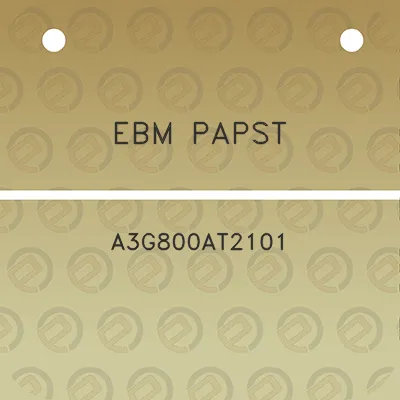 ebm-papst-a3g800at2101