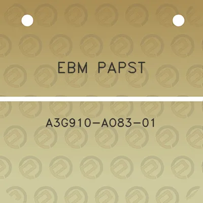 ebm-papst-a3g910-ao83-01