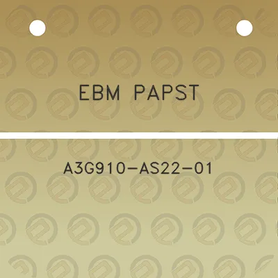 ebm-papst-a3g910-as22-01