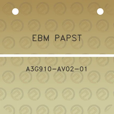 ebm-papst-a3g910-av02-01