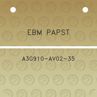 ebm-papst-a3g910-av02-35