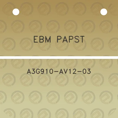 ebm-papst-a3g910-av12-03