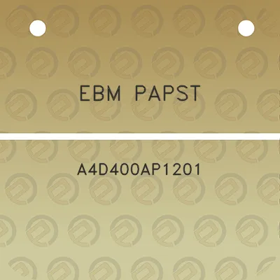 ebm-papst-a4d400ap1201