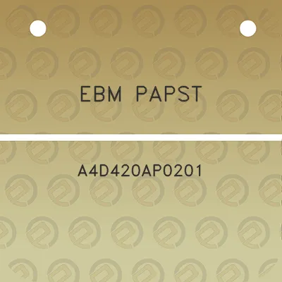 ebm-papst-a4d420ap0201