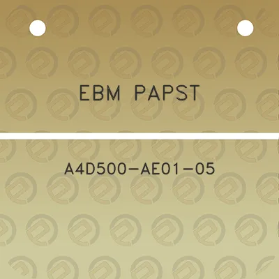 ebm-papst-a4d500-ae01-05