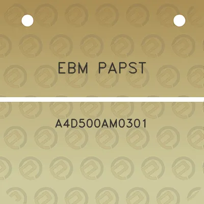 ebm-papst-a4d500am0301