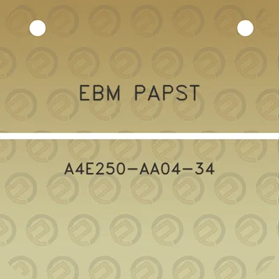 ebm-papst-a4e250-aa04-34