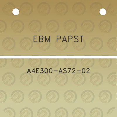 ebm-papst-a4e300-as72-02