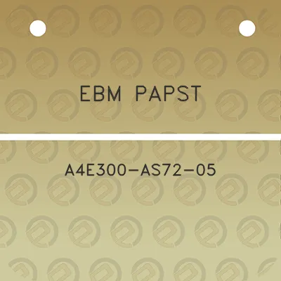 ebm-papst-a4e300-as72-05