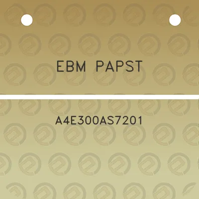 ebm-papst-a4e300as7201