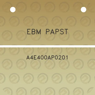 ebm-papst-a4e400ap0201