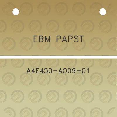 ebm-papst-a4e450-ao09-01