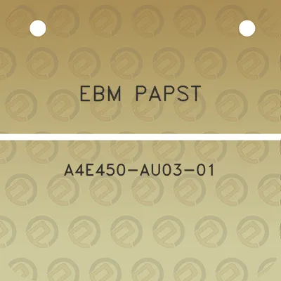 ebm-papst-a4e450-au03-01