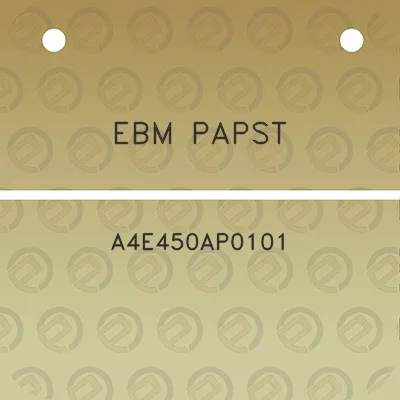 ebm-papst-a4e450ap0101