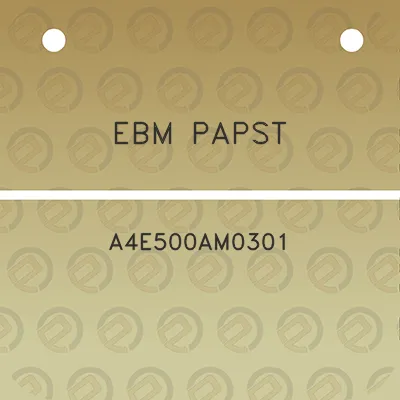 ebm-papst-a4e500am0301