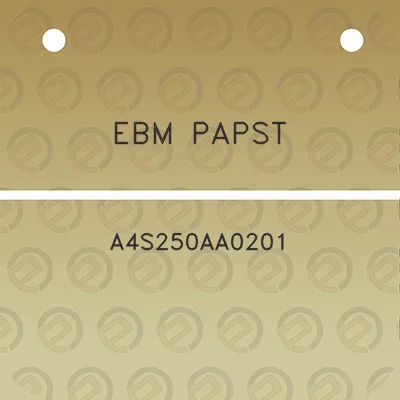 ebm-papst-a4s250aa0201