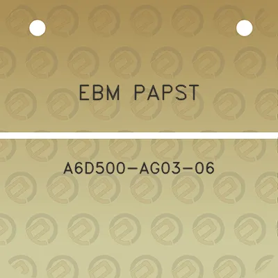 ebm-papst-a6d500-ag03-06