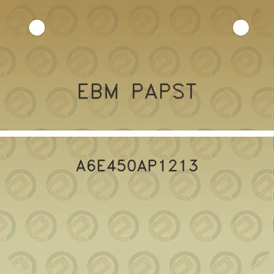 ebm-papst-a6e450ap1213