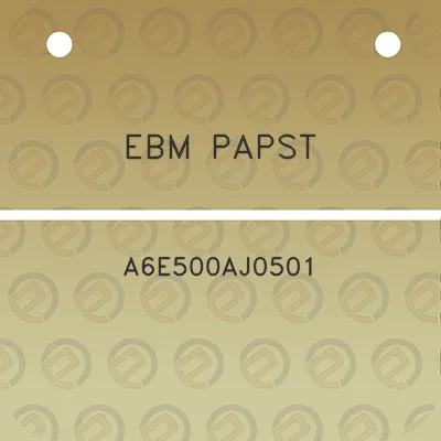 ebm-papst-a6e500aj0501