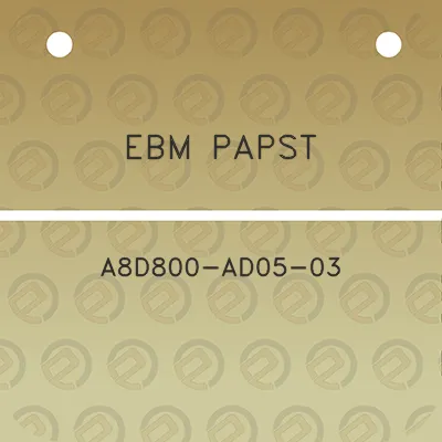 ebm-papst-a8d800-ad05-03