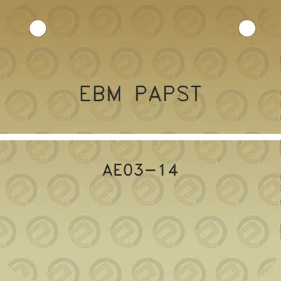 ebm-papst-ae03-14