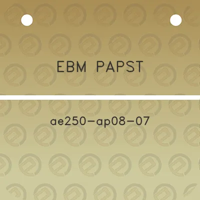 ebm-papst-ae250-ap08-07