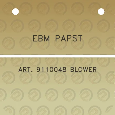 ebm-papst-art-9110048-blower