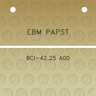 ebm-papst-bci-4225-a00