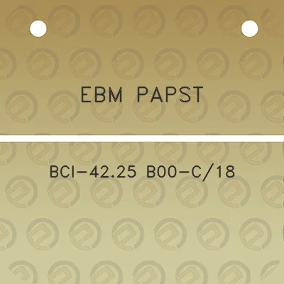 ebm-papst-bci-4225-b00-c18