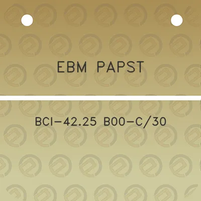 ebm-papst-bci-4225-b00-c30