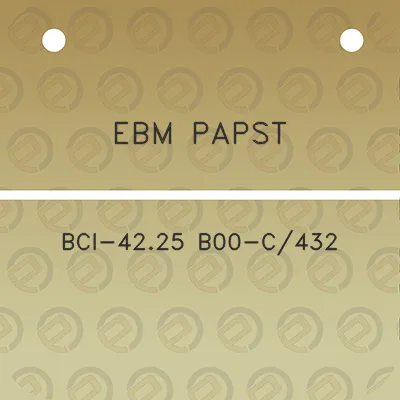 ebm-papst-bci-4225-b00-c432