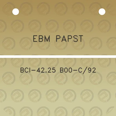 ebm-papst-bci-4225-b00-c92