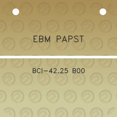 ebm-papst-bci-4225-b00