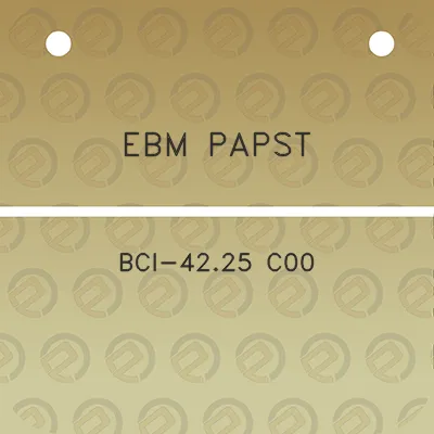 ebm-papst-bci-4225-c00