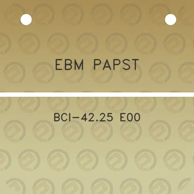 ebm-papst-bci-4225-e00