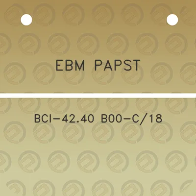 ebm-papst-bci-4240-b00-c18