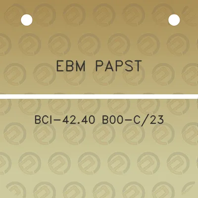 ebm-papst-bci-4240-b00-c23