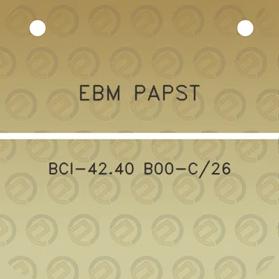 ebm-papst-bci-4240-b00-c26