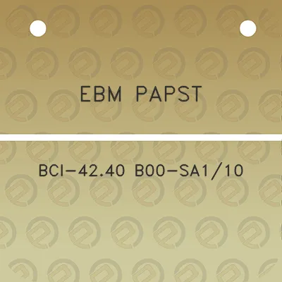 ebm-papst-bci-4240-b00-sa110