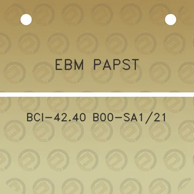 ebm-papst-bci-4240-b00-sa121