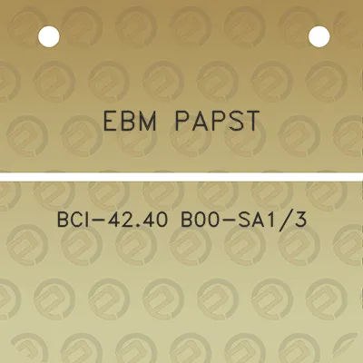 ebm-papst-bci-4240-b00-sa13