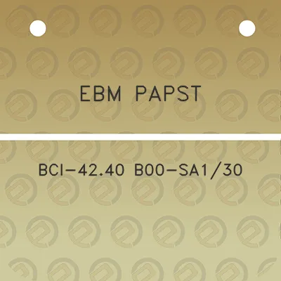 ebm-papst-bci-4240-b00-sa130