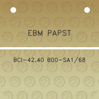 ebm-papst-bci-4240-b00-sa168