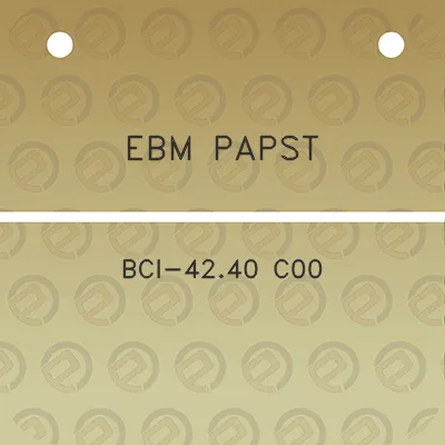 ebm-papst-bci-4240-c00