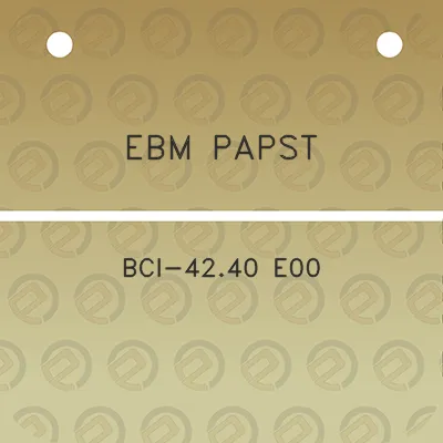 ebm-papst-bci-4240-e00