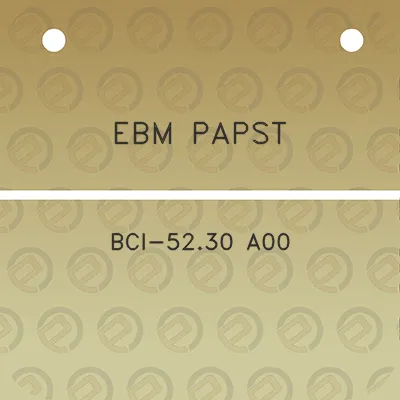 ebm-papst-bci-5230-a00