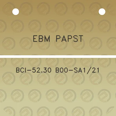 ebm-papst-bci-5230-b00-sa121