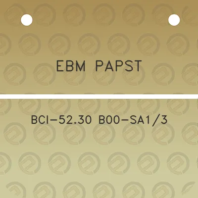 ebm-papst-bci-5230-b00-sa13